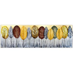 Rosalind Wheeler Forest Wall Décor Brown;Grey;Yellow 56cm H X 180cm W Rosalind Wheeler Forest Wall Décor Brown;Grey;Yellow 56cm H X 180cm W