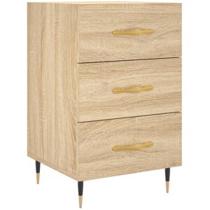 Norden Home Deana Manufactured Wood Bedside Table Sonoma Oak 66cm H X 40cm W X 40cm D Norden Home Deana Manufactured Wood Bedside Table Sonoma Oak 66cm H X 40cm W X 40cm D