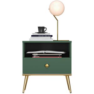 Fairmont Park Tellara Manufactured Wood Bedside Table Green;labrador 53cm H X 50cm W X 34cm D Fairmont Park Tellara Manufactured Wood Bedside Table Green;labrador 53cm H X 50cm W X 34cm D