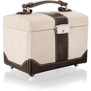 17 Stories Genuine Leather-Trimmed Lockable Jewellery Box 19cm H X 18.5cm W X 13cm D 17 Stories Genuine Leather-Trimmed Lockable Jewellery Box 19cm H X 18.5cm W X 13cm D