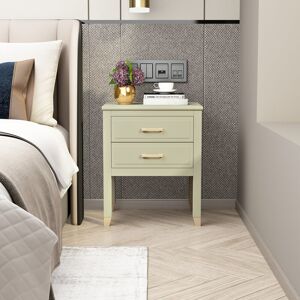 Rosdorf Park Metty Solid + Manufactured Wood Bedside Table Teal 61cm H X 50cm W X 40cm D Rosdorf Park Metty Solid + Manufactured Wood Bedside Table Teal 61cm H X 50cm W X 40cm D