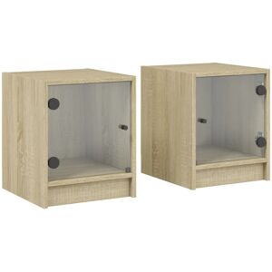 17 Stories Bedside Table Sonoma Oak 42cm H X 35cm W X 37cm D 17 Stories Bedside Table Sonoma Oak 42cm H X 35cm W X 37cm D