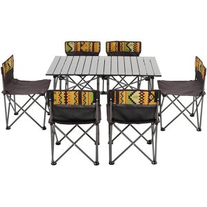 Dakota Fields Rectangular 7 - Piece 6 - Person 92Cm L Outdoor Table Set Grey 6 Dakota Fields Rectangular 7 - Piece 6 - Person 92Cm L Outdoor Table Set Grey 6