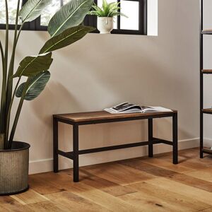 Borough Wharf Alodie Bench Brown 45cm H X 100cm W X 35cm D Borough Wharf Alodie Bench Brown 45cm H X 100cm W X 35cm D