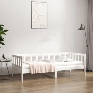 Latitude Run Day Bed Solid Wood Pine White 85.5 x 203.5cm Latitude Run Day Bed Solid Wood Pine White 85.5 x 203.5cm