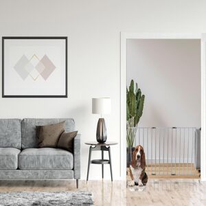 Archie & Oscar Waynesfield Metal Pet Gate Accessory Grey 100 x 110 cm Archie & Oscar Waynesfield Metal Pet Gate Accessory Grey 100 x 110 cm