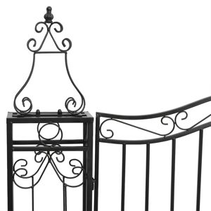Ophelia & Co. Ulus Black Metal Gate Black 121 x 8 x 150 cm Ophelia & Co. Ulus Black Metal Gate Black 121 x 8 x 150 cm