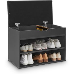 Latitude Run 6 Pair Shoe Storage Bench Black 44cm H X 60cm W X 30cm D Latitude Run 6 Pair Shoe Storage Bench Black 44cm H X 60cm W X 30cm D