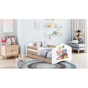 Zoomie Kids Filion European Toddler (80 x 160cm) Bed Frame with Drawers Sonoma Oak Zoomie Kids Filion European Toddler (80 x 160cm) Bed Frame with Drawers Sonoma Oak