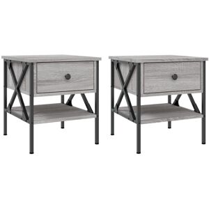 Borough Wharf Tahnaout 1 Drawer Bedside Table Grey Sonoma 45cm H X 40cm W X 42cm D Borough Wharf Tahnaout 1 Drawer Bedside Table Grey Sonoma 45cm H X 40cm W X 42cm D