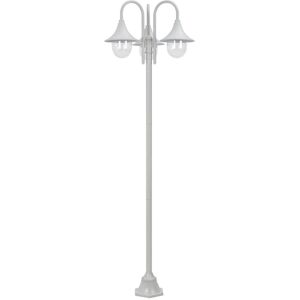 House of Hampton Lorenzo 3-Light 220cm Post Light White 220cm H X 63cm W X 63cm D House of Hampton Lorenzo 3-Light 220cm Post Light White 220cm H X 63cm W X 63cm D