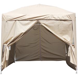 Dakota Fields Isere 2.5m x 2.5m Metal Pop-Up Gazebo Beige 248.92cm W X 248.92cm D X 259.08cm H Dakota Fields Isere 2.5m x 2.5m Metal Pop-Up Gazebo Beige 248.92cm W X 248.92cm D X 259.08cm H