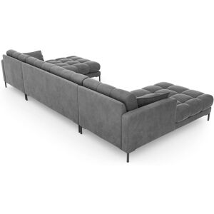 Canora Grey Adoraim Left Hand Facing Sectional Light Grey/Black 75cm H X 383cm W X 185cm D Canora Grey Adoraim Left Hand Facing Sectional Light Grey/Black 75cm H X 383cm W X 185cm D