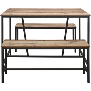 Borough Wharf Algere 4 - Person Dining Set Brown 4 Borough Wharf Algere 4 - Person Dining Set Brown 4