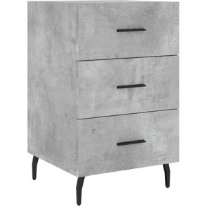 17 Stories Mehrudin 3 Drawer Bedside Table Concrete Grey 66cm H X 40cm W X 40cm D 17 Stories Mehrudin 3 Drawer Bedside Table Concrete Grey 66cm H X 40cm W X 40cm D