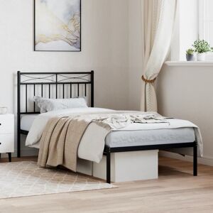 Marlow Home Co. Abry Metal Bed Black 90 x 200 cm Marlow Home Co. Abry Metal Bed Black 90 x 200 cm