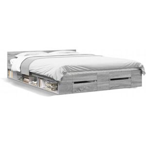Alpen Home Bed Frame Grey Sonoma 120 x 200 cm Alpen Home Bed Frame Grey Sonoma 120 x 200 cm