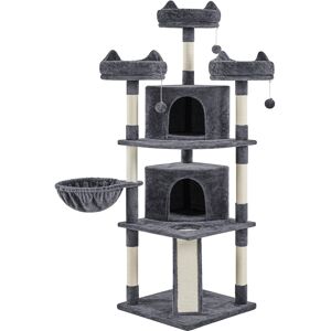 Yaheetech 175cm Cat Tree Dark Grey 444.5cm H X 140.97cm W X 140.97cm D Yaheetech 175cm Cat Tree Dark Grey 444.5cm H X 140.97cm W X 140.97cm D