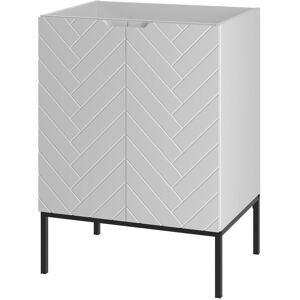 17 Stories Rigdel Washbasin Cabinet 60 White/Black 208.28cm H X 152.4cm W X 116.84cm D 17 Stories Rigdel Washbasin Cabinet 60 White/Black 208.28cm H X 152.4cm W X 116.84cm D