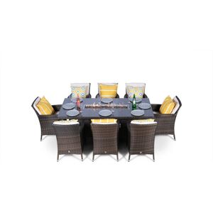 Lark Manor Parrish Rectangle 11 - Piece 8 - Person 200Cm L Outdoor Dining Set Brown/Beige 8 Lark Manor Parrish Rectangle 11 - Piece 8 - Person 200Cm L Outdoor Dining Set Brown/Beige 8