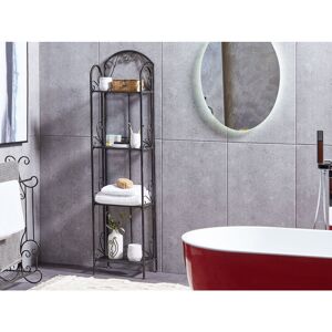 Rosalind Wheeler Aaron-Lee 4 Tier Metal Bathroom Shelves Black Aaron-Lee Black 166cm H X 40cm W X 27cm D Rosalind Wheeler Aaron-Lee 4 Tier Metal Bathroom Shelves Black Aaron-Lee Black 166cm H X 40cm W X 27cm D