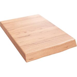 Alpen Home Bathroom Countertop Treated Solid Wood Light Brown 6cm H X 60cm W X 40cm D Alpen Home Bathroom Countertop Treated Solid Wood Light Brown 6cm H X 60cm W X 40cm D