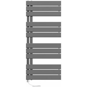 Brayden Studio Caislynn Designer Towel Rail Heated Towel Rails Gunmetal 112.6cm H X 50cm W X 6.7cm D Brayden Studio Caislynn Designer Towel Rail Heated Towel Rails Gunmetal 112.6cm H X 50cm W X 6.7cm D