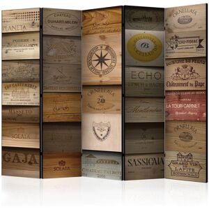 East Urban Home 225 W x 172 H 5 - Panel Room Divider Brown;Beige 172cm H X 225cm W X 3cm D East Urban Home 225 W x 172 H 5 - Panel Room Divider Brown;Beige 172cm H X 225cm W X 3cm D