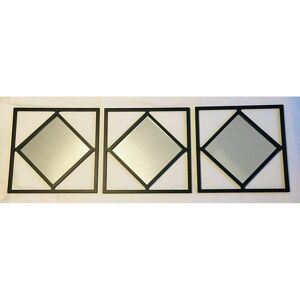 17 Stories Modern Boston Style Black Wall Art Deco Mirrors Black 40cm H X 40cm W X 1.5cm D 17 Stories Modern Boston Style Black Wall Art Deco Mirrors Black 40cm H X 40cm W X 1.5cm D