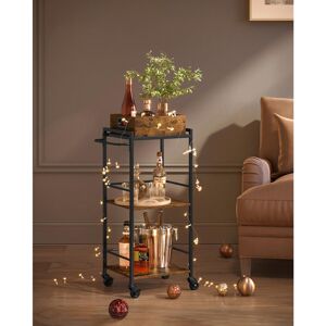 Borough Wharf Kitchen Serving Cart With Removable Tray Brown 86cm H X 28cm W X 26cm D Borough Wharf Kitchen Serving Cart With Removable Tray Brown 86cm H X 28cm W X 26cm D