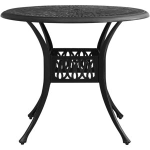 Marlow Home Co. Dungannon Aluminium Dining Table Black 74cm H x 90cm W x 90cm L Marlow Home Co. Dungannon Aluminium Dining Table Black 74cm H x 90cm W x 90cm L