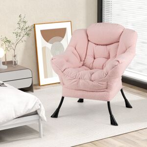 Natur Pur 80cm Wide Tufted Lounge Chair Pink 97cm H X 80cm W X 74cm D Natur Pur 80cm Wide Tufted Lounge Chair Pink 97cm H X 80cm W X 74cm D
