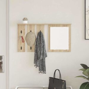 Rio Wall-Mounted Coat Rack 85 X 10 X 45 Cm Engineered Wood Sonoma Oak 45cm H X 85cm W X 10cm D Rio Wall-Mounted Coat Rack 85 X 10 X 45 Cm Engineered Wood Sonoma Oak 45cm H X 85cm W X 10cm D