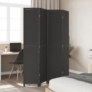 17 Stories Gaener 145cm W 4 - Panel Solid Wood Accent Room Divider Black 200cm H x 145cm W 17 Stories Gaener 145cm W 4 - Panel Solid Wood Accent Room Divider Black 200cm H x 145cm W
