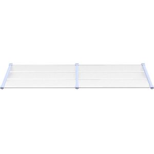 Dakota Fields Avaan Door Canopy Grey/Transparent 27.5cm H x 239cm W x 90cm D Dakota Fields Avaan Door Canopy Grey/Transparent 27.5cm H x 239cm W x 90cm D