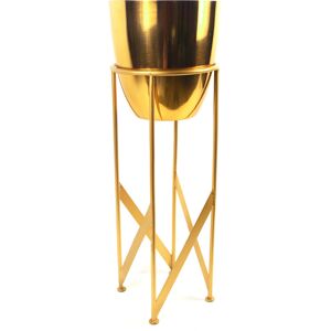 Fairmont Park Westley Metal Cachepot Gold 55cm H X 19cm W X 19cm D Fairmont Park Westley Metal Cachepot Gold 55cm H X 19cm W X 19cm D