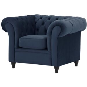 Fairmont Park Littlehampton Chesterfield Chair Dark Blue 78cm H X 90cm W X 78cm D Fairmont Park Littlehampton Chesterfield Chair Dark Blue 78cm H X 90cm W X 78cm D