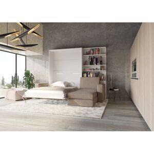 Ivy Bronx Aubri European Kingsize (140 x 200cm) Upholstered Murphy Bed White 220cm H X 279cm W X 228cm L Ivy Bronx Aubri European Kingsize (140 x 200cm) Upholstered Murphy Bed White 220cm H X 279cm W X 228cm L