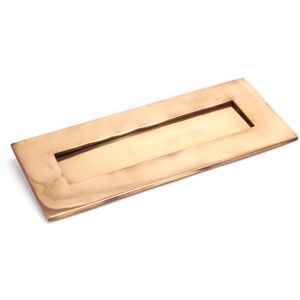 From The Anvil Letter Plate Door Accessory Polished Bronze 10.8cm H X 32.4cm W X 0.4cm D From The Anvil Letter Plate Door Accessory Polished Bronze 10.8cm H X 32.4cm W X 0.4cm D