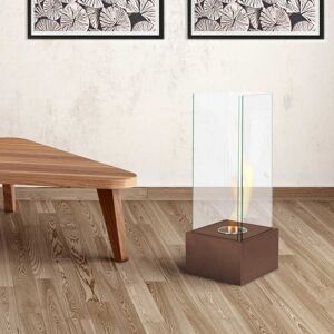Metro Palmore Bio Ethanol Fire Rusty Brown 65cm H X 25cm W X 25cm D Metro Palmore Bio Ethanol Fire Rusty Brown 65cm H X 25cm W X 25cm D
