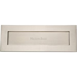 Heritage Brass Heritage Letterplate Satin Nickel 9.6 cm H x 30.5 cm W Heritage Brass Heritage Letterplate Satin Nickel 9.6 cm H x 30.5 cm W