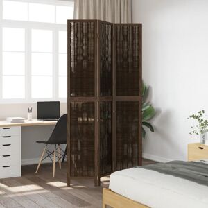 17 Stories Alexzavier 110cm W 3 - Panel Solid Wood Accent Room Divider Dark Brown 220cm H x 110cm W 17 Stories Alexzavier 110cm W 3 - Panel Solid Wood Accent Room Divider Dark Brown 220cm H x 110cm W