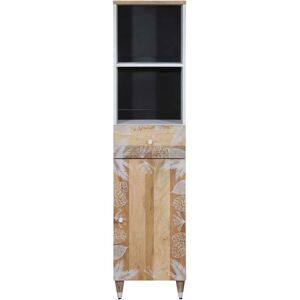 Langley Street Bathroom Cabinet Natural 160cm H X 38cm W X 33.5cm D Langley Street Bathroom Cabinet Natural 160cm H X 38cm W X 33.5cm D