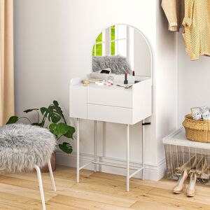 17 Stories Vanity Table White 131cm H X 60cm W X 42.5cm D 17 Stories Vanity Table White 131cm H X 60cm W X 42.5cm D