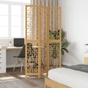 World Menagerie Kamari 110cm W 3 - Panel Solid Wood Accent Room Divider Brown 200cm H x 110cm W World Menagerie Kamari 110cm W 3 - Panel Solid Wood Accent Room Divider Brown 200cm H x 110cm W