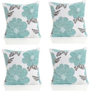 Rosalind Wheeler Darionte Poppy Chenille Cushion Cover with Filler Pad Duck Egg 55 cmH x 55 cmW Rosalind Wheeler Darionte Poppy Chenille Cushion Cover with Filler Pad Duck Egg 55 cmH x 55 cmW