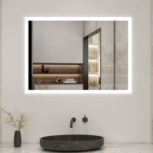 Latitude Run Adreann Mirror White 70cm H x 120cm W Latitude Run Adreann Mirror White 70cm H x 120cm W