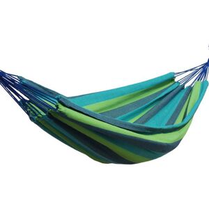 Dakota Fields Enriko Double Classic Hammock Green/Blue 350cm H X 160cm W X 350cm L Dakota Fields Enriko Double Classic Hammock Green/Blue 350cm H X 160cm W X 350cm L