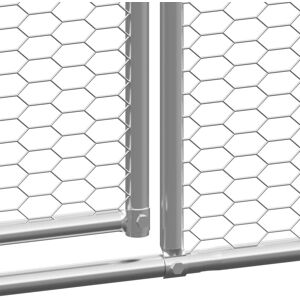 Archie & Oscar Forsan Walk in Chicken Run with Wire Mesh Gray 200cm H x 300cm W x 400cm D Archie & Oscar Forsan Walk in Chicken Run with Wire Mesh Gray 200cm H x 300cm W x 400cm D