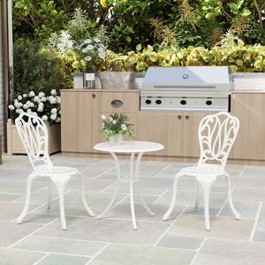 World Menagerie Round 3 - Piece 2 - Person 60Cm L Outdoor Bistro Set White 2 World Menagerie Round 3 - Piece 2 - Person 60Cm L Outdoor Bistro Set White 2